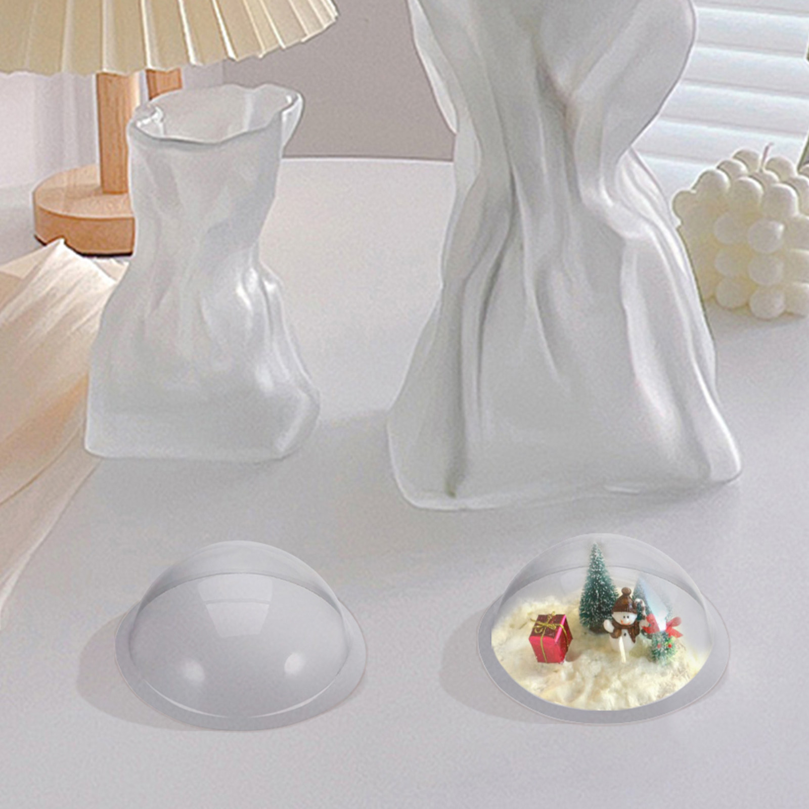 12 sztuk wytrzymałych, przezro – Plastic Dome Clear recenzja i cena