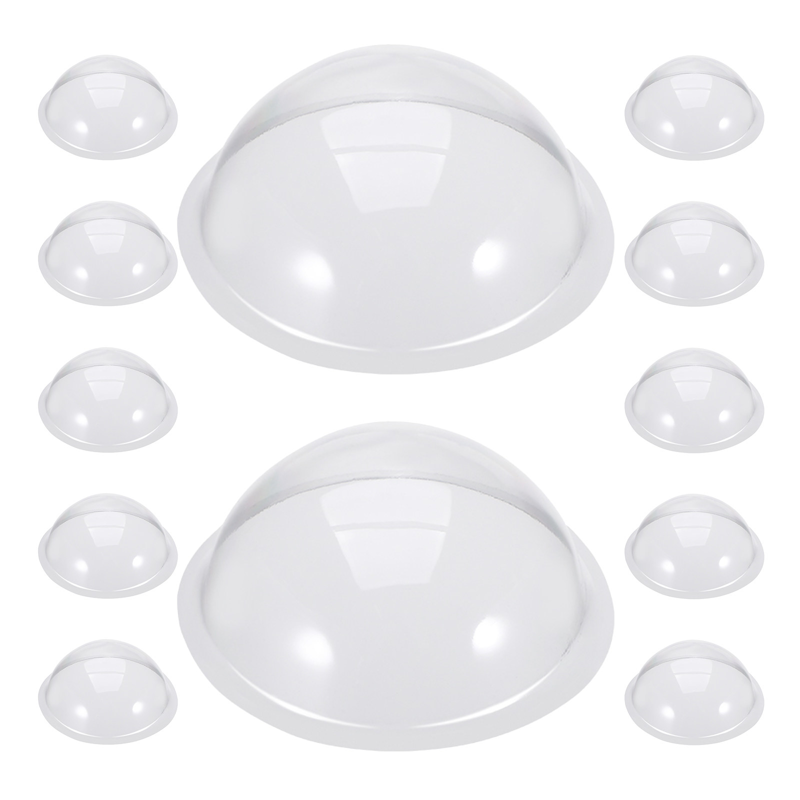 12 sztuk wytrzymałych, przezro – Plastic Dome Clear recenzja i cena